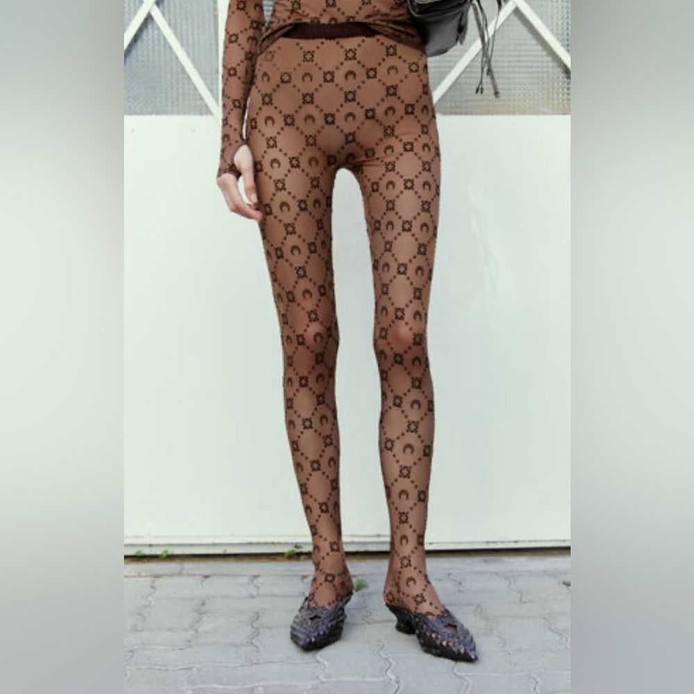 Regenerated Monogram Mesh Tights